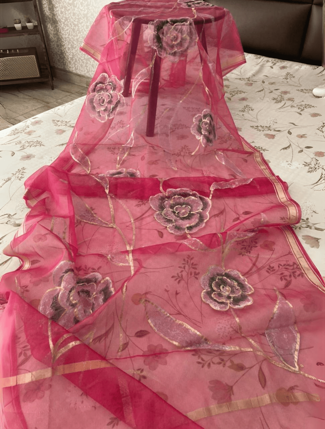Colorful Expressions: Hand Painted Cotton Dupattas