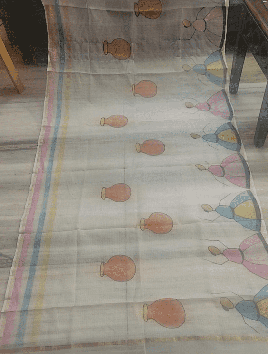 Hand Painted Cotton Dupattas for Every Occasion