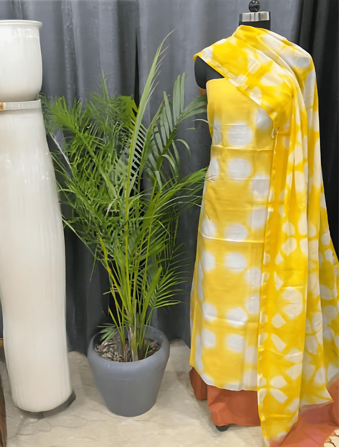 Stunning Clamp Dye Suits with Dupatta