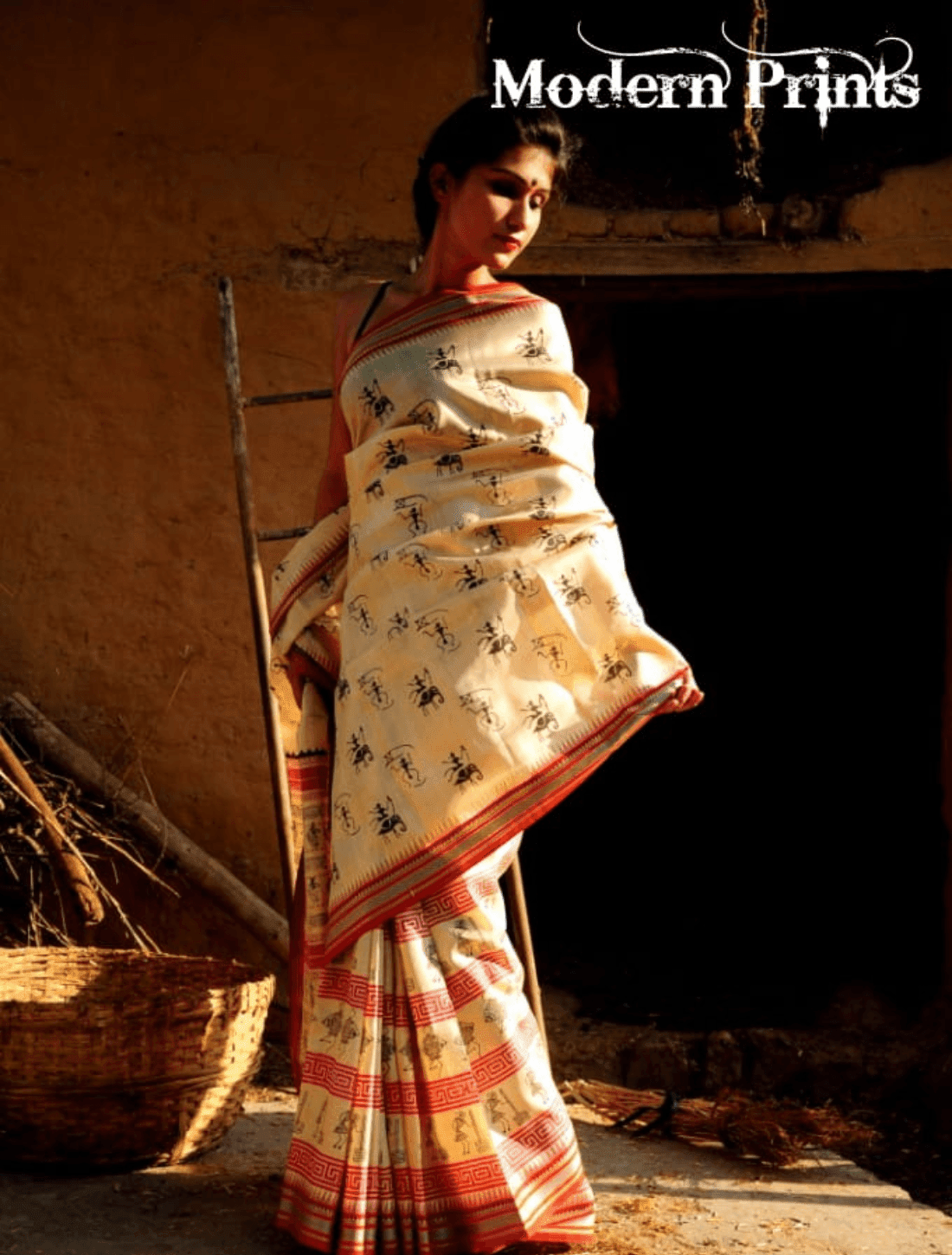 Stylish Tussar Silk Saree with Elegant Tussar Blouse