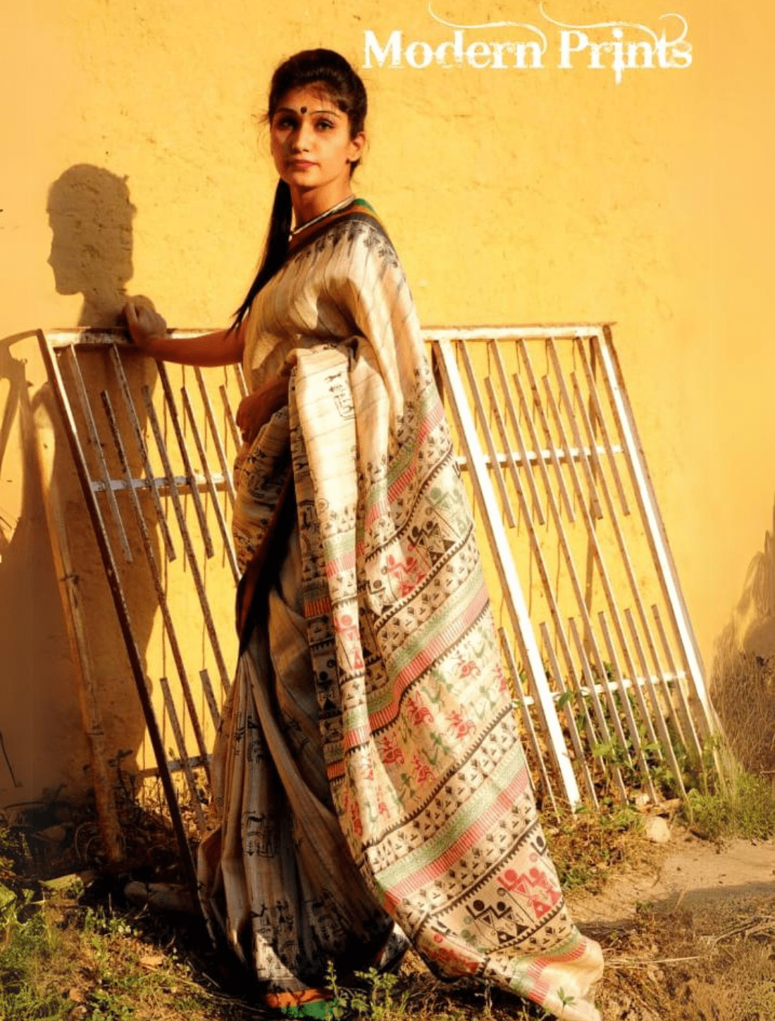 Hand Made Tussar Silk Saree with Beautiful Blouse Fabric