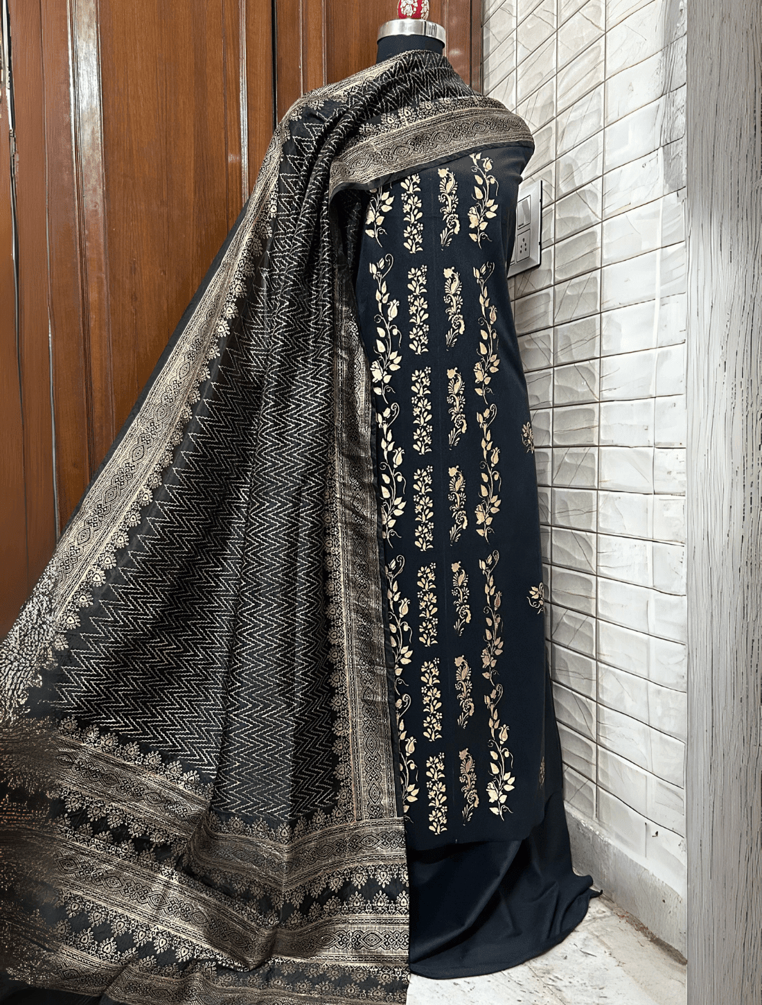 Velvet and Silk: Handcrafted Kurta Set